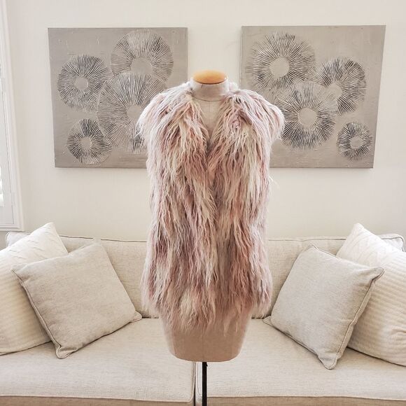 NEW! AS by DF Elisabetta Shag Faux Fur Vest size Medium - Picture 4 of 14